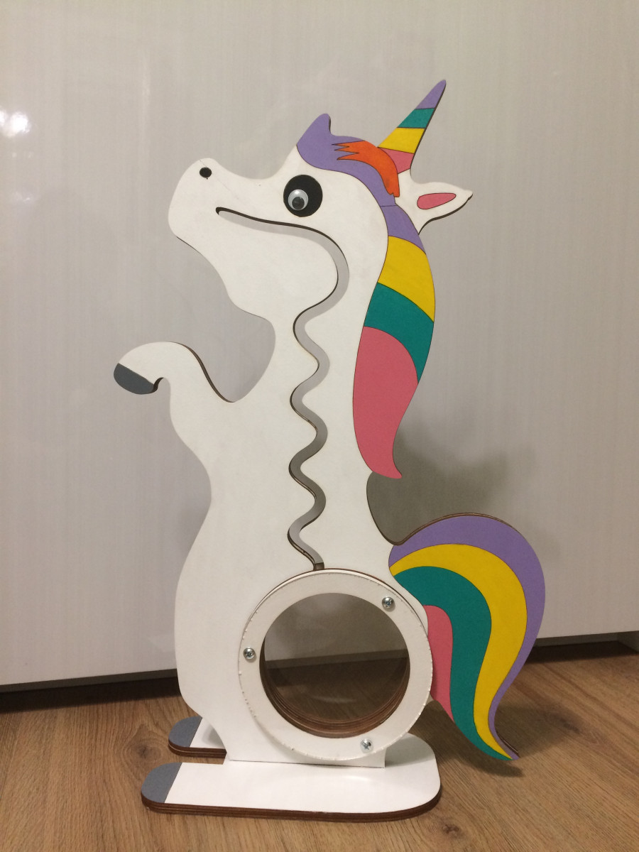 Unicorn money box KE002